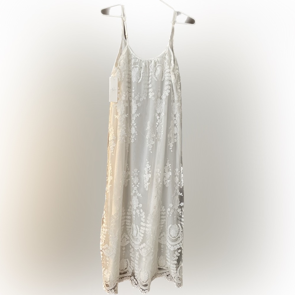 Rya Collection Ivory Lace Nightgown NWT